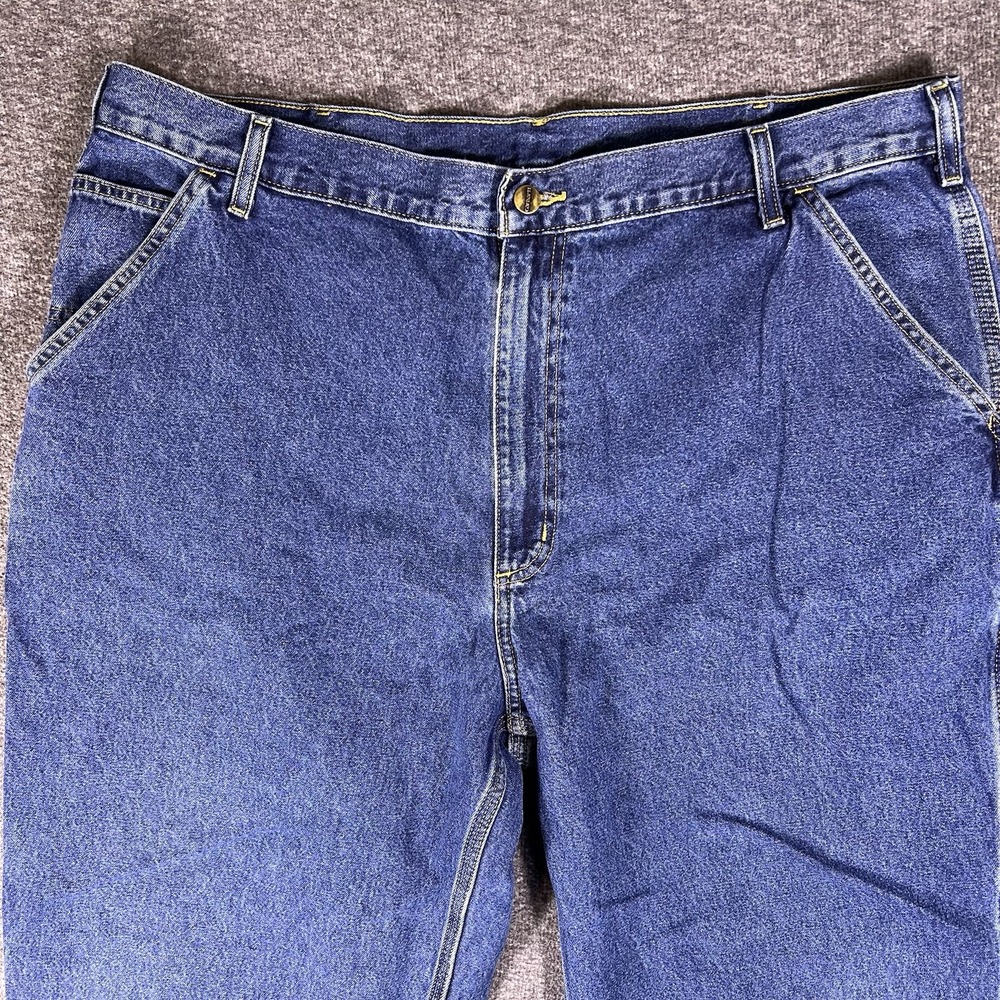 Carhartt B13 DPS Carpenter Jeans Men 41x31 Blue Loose Fit Workwear Utility Denim - Picture 6 of 14